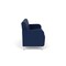 Lesro Siena Lounge Reception 3 Seat Tandem Seating No Center Arms, Brushed Steel, MD Ink Upholstery SN3101 - alternate 3